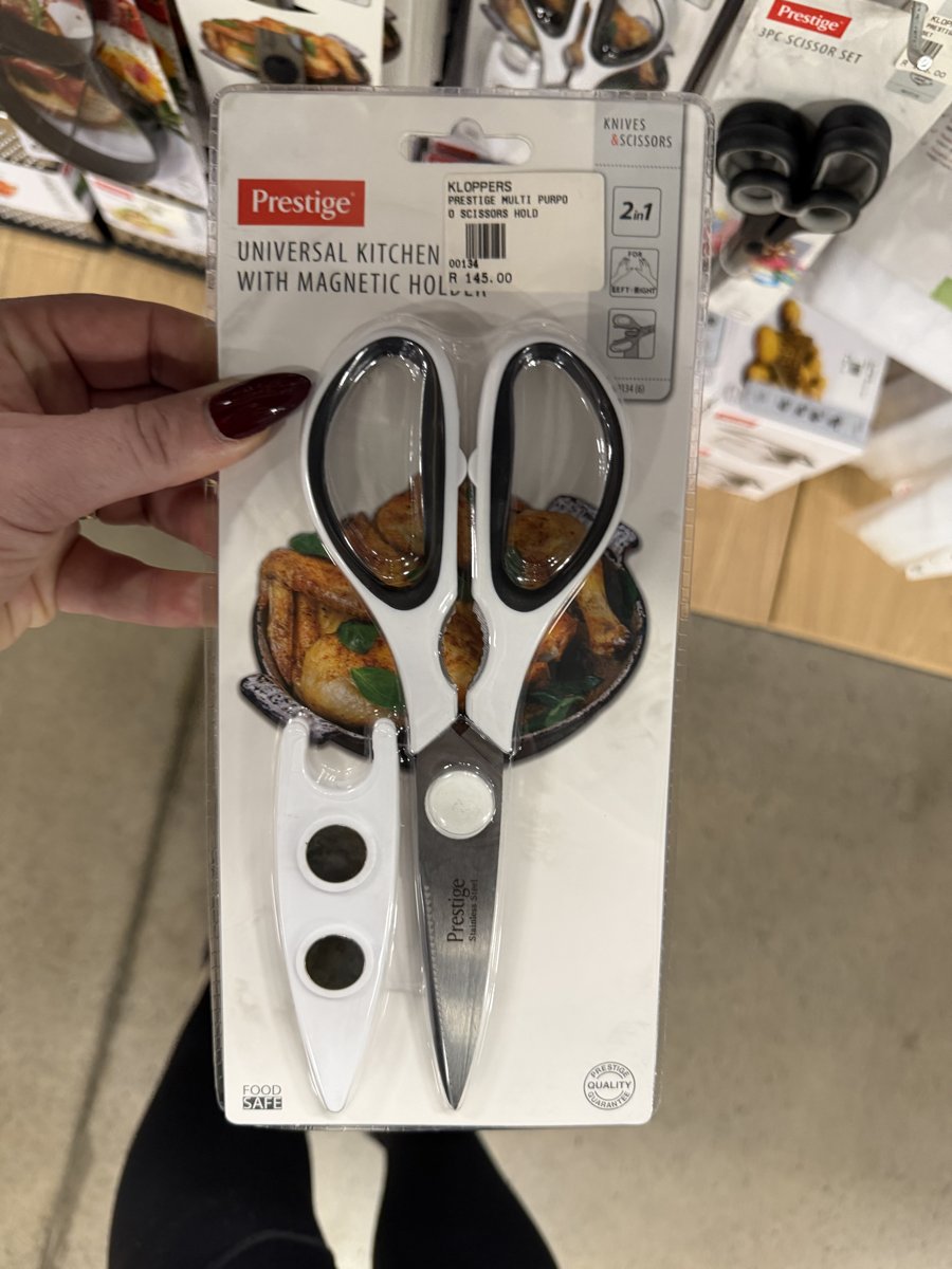 Prestige Universal Kitchen Scissors with Magnetic Holder