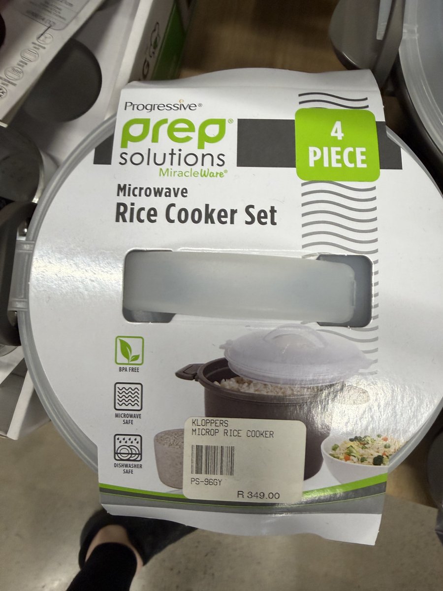 Progressive Prep Solutions Microwave Rice Cooker Set 4pc