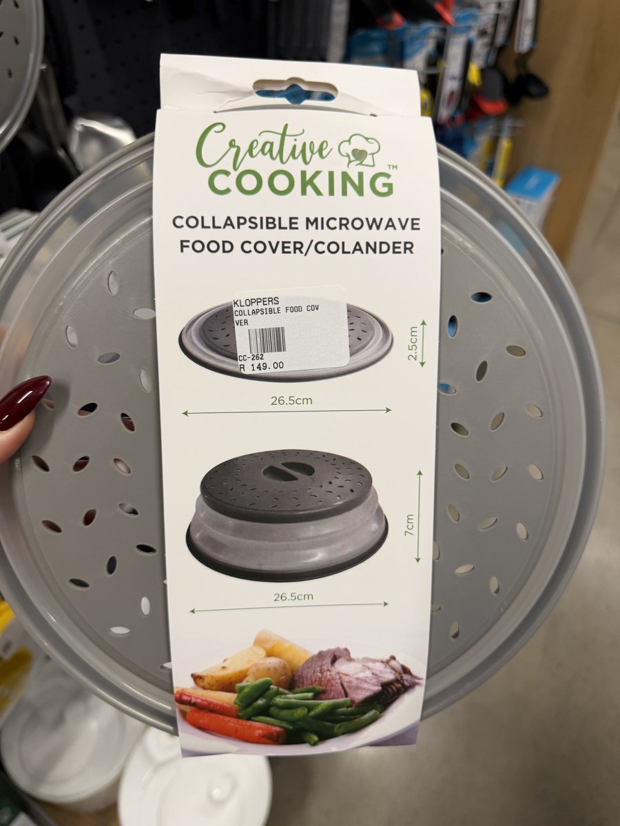 Creative Cooking Collapsible Microwave Food Cover 26.5cm