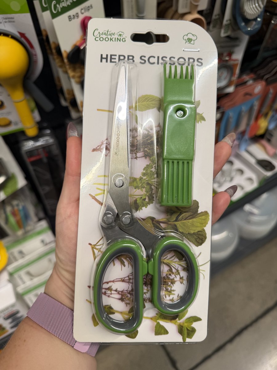 Creative Cooking 5-Blade Herb Scissors with Cleaning Comb