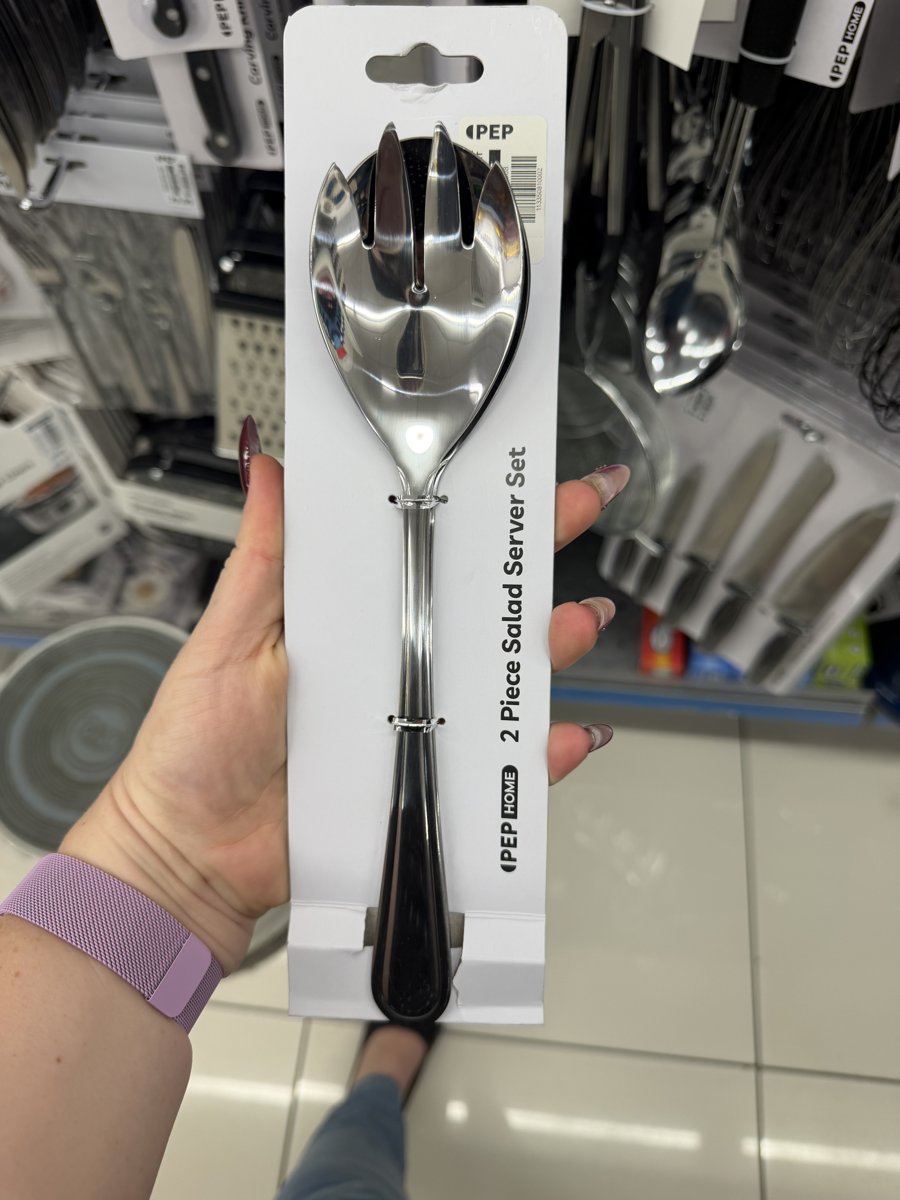 PEP Home 2-Piece Salad Server Set (Silver)